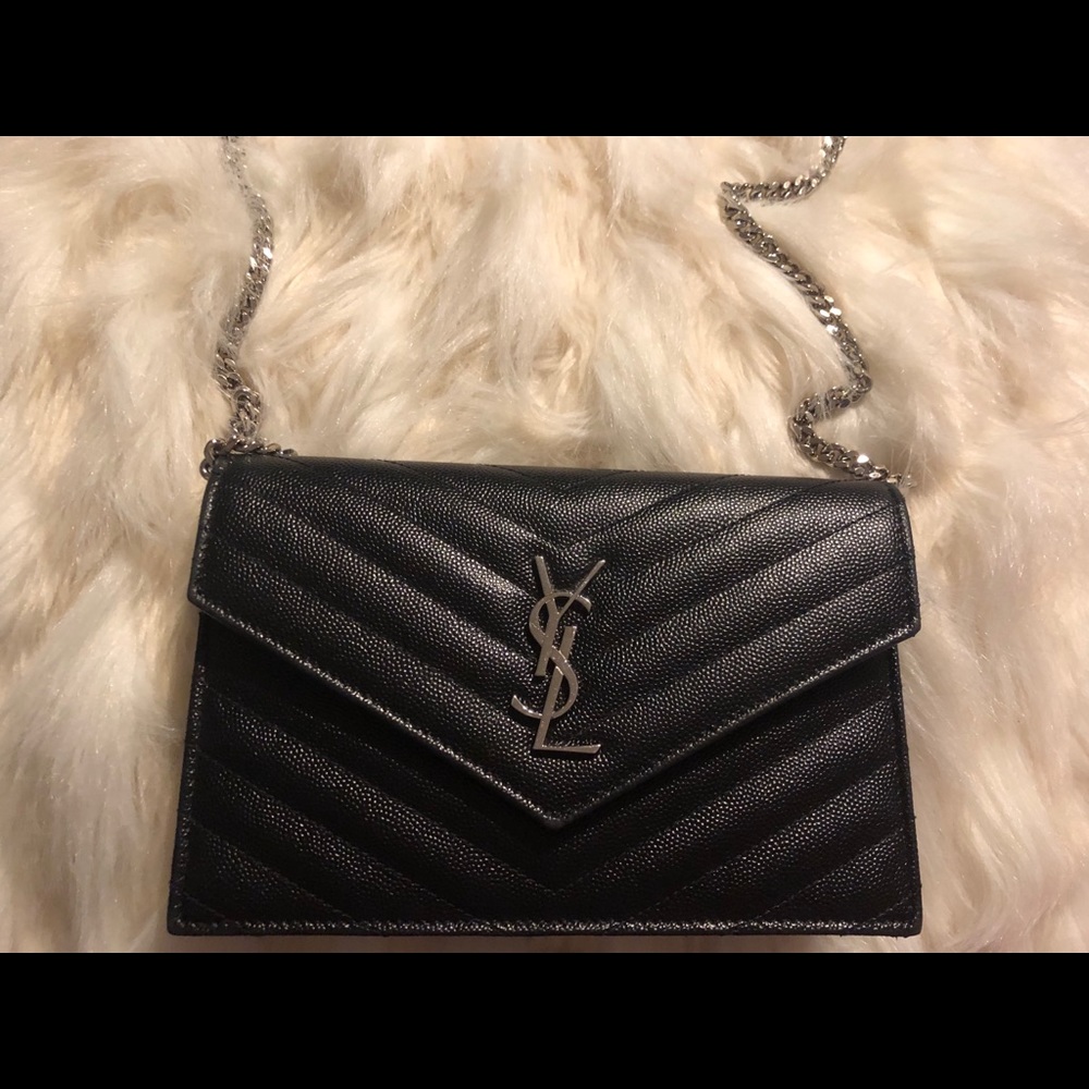 YSL envelope chain wallet